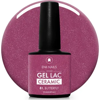 Lak na nehty ENII NAILS Gel lak Ceramic 81 Butterfly - gelový lak bez HEMA, 10 ml