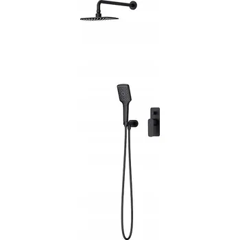 Vodovodní baterie Cersanit Larga - podomítková sprchová sada, černá, S952-031