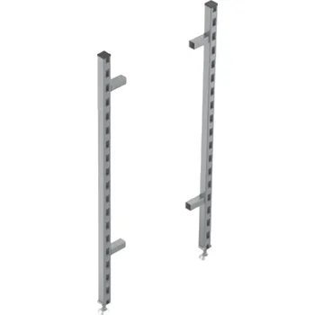 Prodejní regál Wexta Stojina bočního regálu 30x30 mm, výška 2000 mm - pár