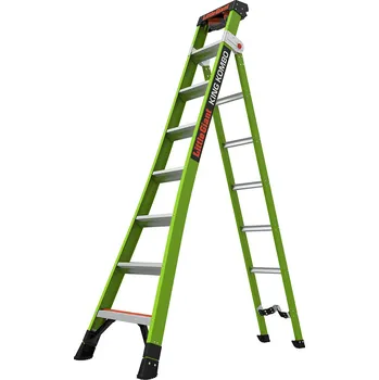Žebřík Profesionální, nevodivý, kombinovaný žebřík King Kombo Industrial M8