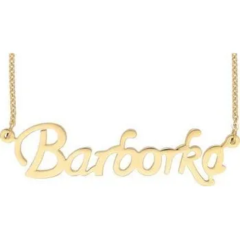 Řetízek Doria Řetízek z oceli se jménem BARBORKA zlatá