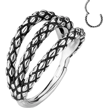 Piercing Šperky4U Piercing kruh segment trojitý - K01069ST-1208