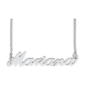 Řetízek Doria Řetízek z oceli se jménem MARIANA stříbrný