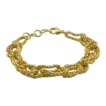 Náramek Doria Náramek zlatý z oceli proplétaný B214