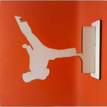 Vánoční dekorace Dřevěná figurka Karate DPF004