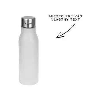 Láhev Doria Plastová láhev s gumovým povrchem bílá matná 550ml