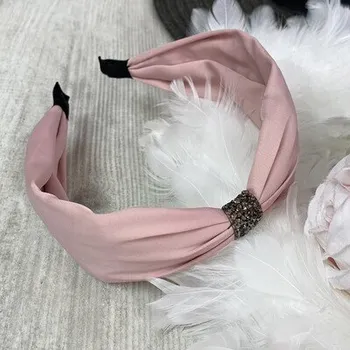 Ozdoba do vlasů Čelenka růžová saténová (SP106)