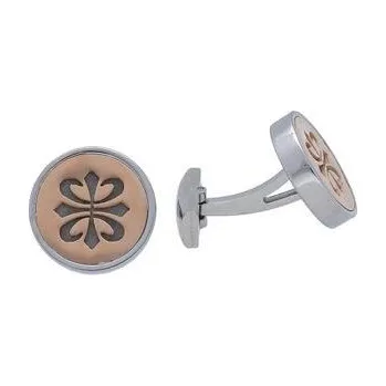 Manžetový knoflíček Doria Manžetové knoflíčky stříbrné z oceli D371