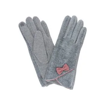 Rukavice Dámské rukavice šedé pletené PRIUS uni RS50
