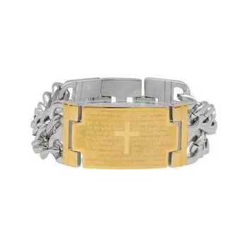 Náramek Doria Náramek s destičkou z stříbrno-zlatý L399