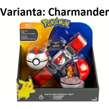 Figurka Pásek Pokémon Clip ´n´ Go s pokeballem Varianta: Charmander, Balení: s krabicí