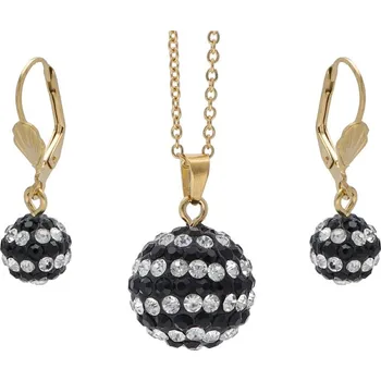 Souprava šperků Doria Set šperků z oceli zlatý K097