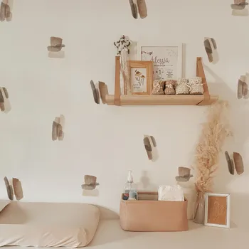 Samolepící dekorace Funlife Nálepky do dětského pokoje abstraktní linie boho 5 x 9 cm