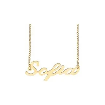 Řetízek Doria Řetízek z oceli se jménem SOFIA zlatá ocel