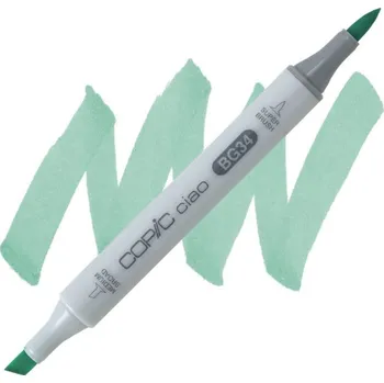Lihová fixa COPIC Ciao oboustranná Brush & Chisel, BG34 Horizon green