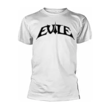 Merch Evile: Tričko Logo Evile (white Ts/black Print) L 2021
