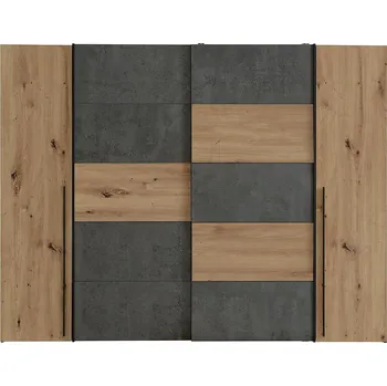 Šatní skříň Skříň Narago 2 270cm Dub Artisan/Beton