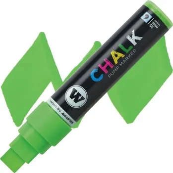 Křídová fixa MOLOTOW Chalk na sklo 15mm, zelená NEON