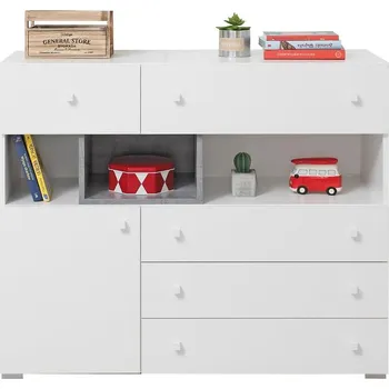 Komoda Komoda Sigma SI12 BíláLux/Betón