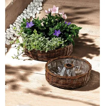 Květináč FRANK FLECHTWAREN ratanový truhlík, květináč v sadě 2 ks