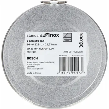 Řezný kotouč BOSCH X-Lock 2 608 619 267 125 mm 10 ks