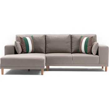 Pohovka Hanah Home Rohová pohovka FRANZ krémová levá 825BLC1393