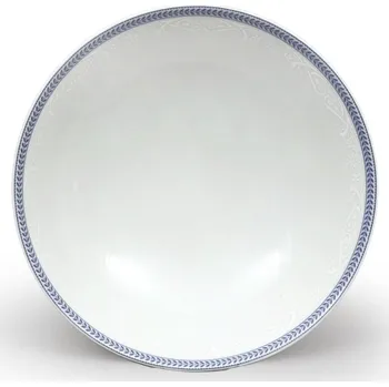 Thun 1794 Mísa kompotová, porcelán, 23 cm, bílá krajka, modrý lem, Thun
