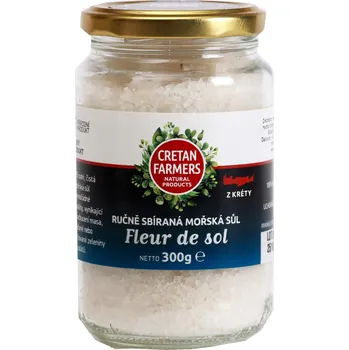 Kuchyňská sůl Cretan Farmers Krétská mořská sůl 300 g květová