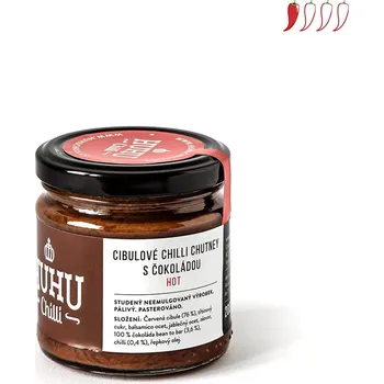 Omáčka HUHU Chilli Cibulové chutney s čokoládou