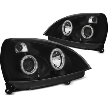 Přední světlomet TUNING-TEC Přední světla Renault Clio II 01-05 Angel Eyes CCFL - černé 1