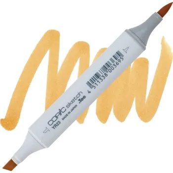 Lihová fixa COPIC Sketch oboustranná Brush & Chisel, YR23 Yellow ochre
