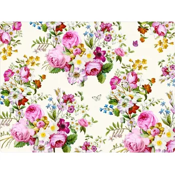 prostírání Easy Life, Itálie Easy Life - Korkové prostírání Blooming Opulence Cream - 40*30 cm - 4 ks