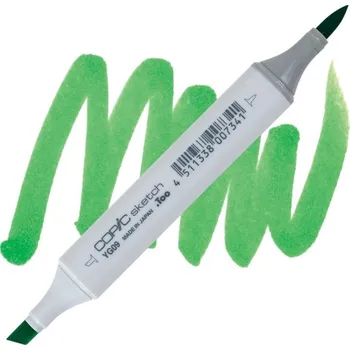 Lihová fixa COPIC Sketch oboustranná Brush & Chisel, YG09 Lettuce green