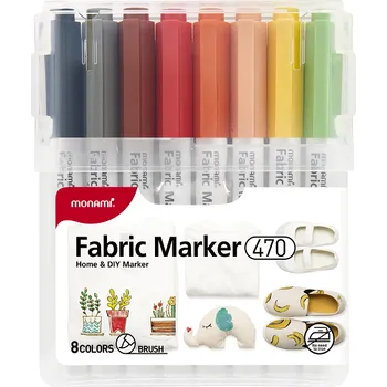 MONAMI na textil 470 Brush, 8ks základní