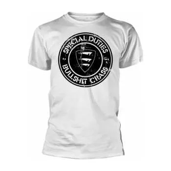 Pánské tričko Merch Special Duties: Tričko Bullshit Crass (white) S 2020