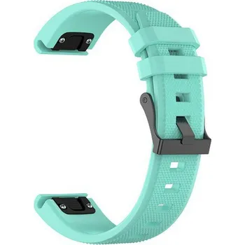 eses Silikonový vzorovaný řemínek pro Garmin - Mátový, QuickFit 22 mm
