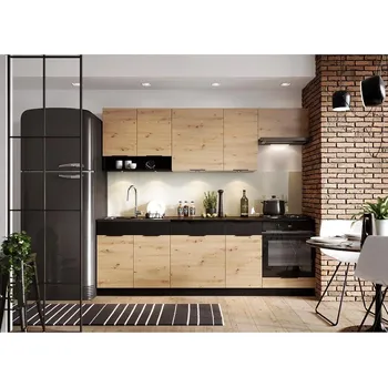 Kuchyňská linka Kuchyňská linka Elena 180/240 dub artisan/černá BB