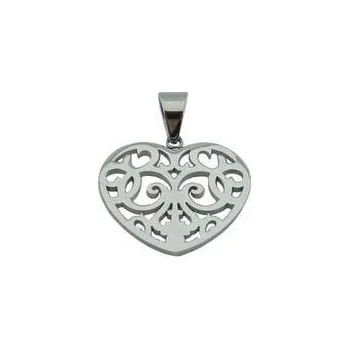 Přívěsek Doria Přívěsek stříbrný z oceli SRDCE F236