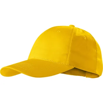 Kšiltovka Moon River 6 panelová plátěná kšiltovka žlutá
