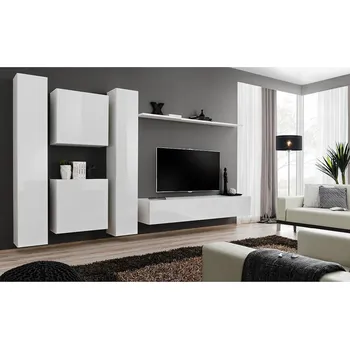 Obývací stěna Obývací Stěna Switch VI Bílý