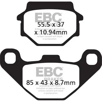 Brzdová destička Brzdové destičky EBC FA372TT