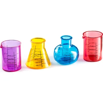 Gadget Master Chemické plastové panáky 4 ks Party nádobí Gadget Master Chemické plastové panáky 4 ks