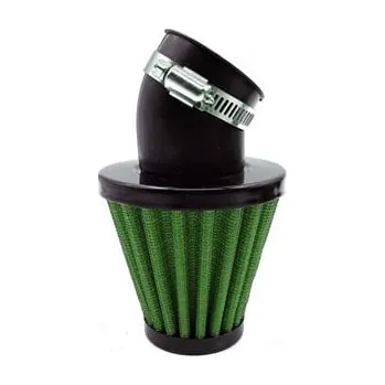 Auto-moto Vzduchový filtr 42mm zahnutý zelená