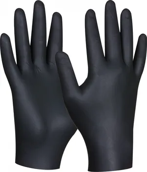 Vyšetřovací rukavice Gebol Nitril Ultra Strong černé 80 ks