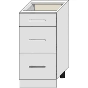 Kuchyňská skříňka Kuchyňská Skříňka Bono D40s/3 bílá alaska/bílá