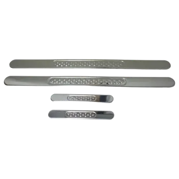 Nerez kryty vnitřních prahů Omtec 4 ks leštěné s podlepením