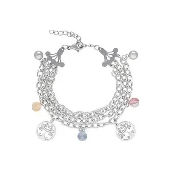 Náramek Doria Náramek STROM ŽIVOTA stříbrný z oceli G624