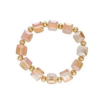 Náramek Doria Náramek oranžový z hranatých korálků B230