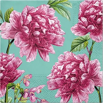Ubrousky PAW L 33x33cm Beautiful Peonies