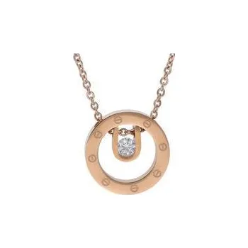 Řetízek Doria Řetízek z oceli s přívěskem rose gold I075